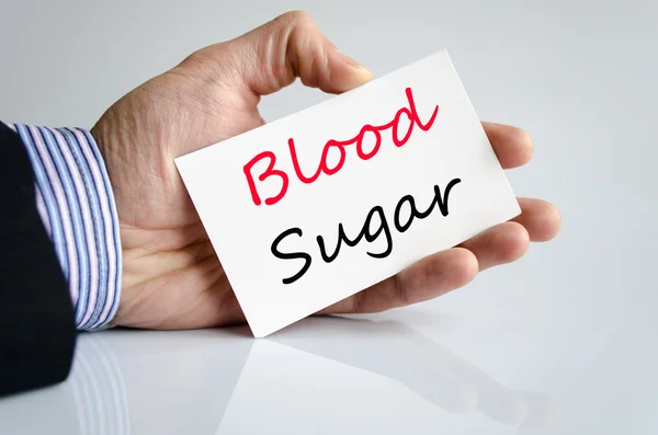 Blood sugar text concept — ストック写真