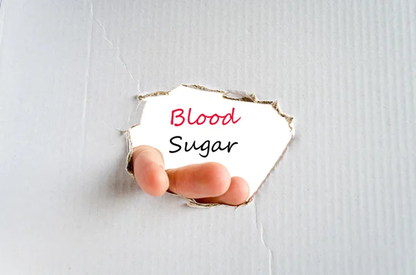 Blood sugar text concept — ストック写真