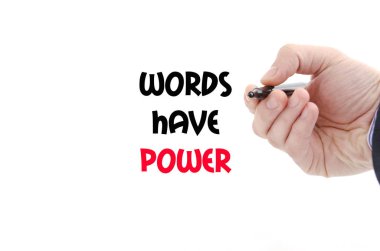 Words have power text concept clipart