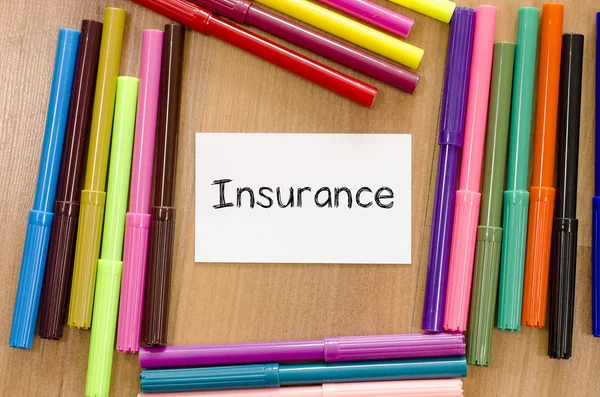 保険テキストの概念 — ストック写真