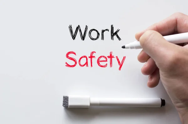Ασφάλεια γράφει στον πίνακα εργασίας — Φωτογραφία Αρχείου
