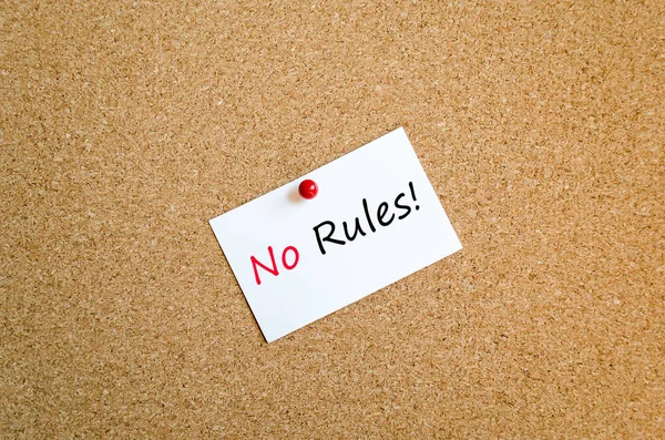 No rules text concept — Stock Photo, Image