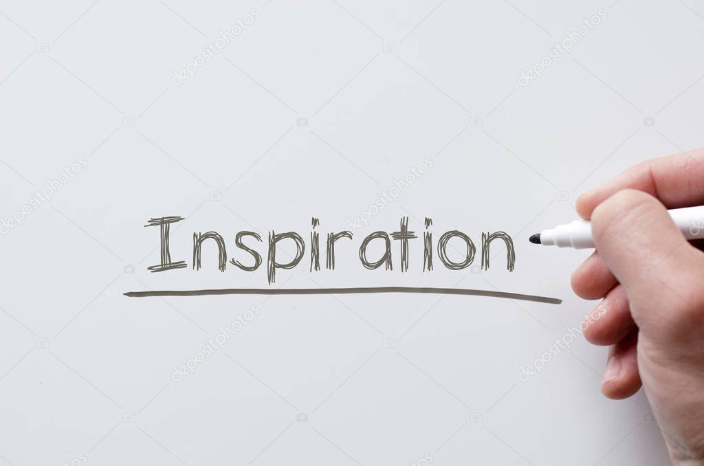 Inspiration written on whiteboard