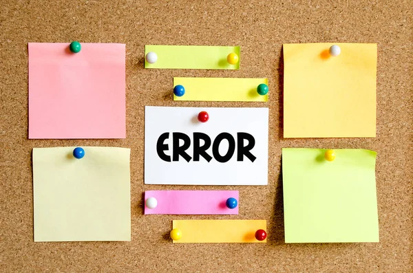 Error text concept — Stock Photo, Image