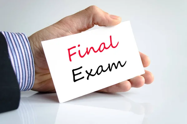 Concepto de texto examen final — Foto de Stock