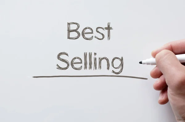 Best selling written on whiteboard — Stok Foto