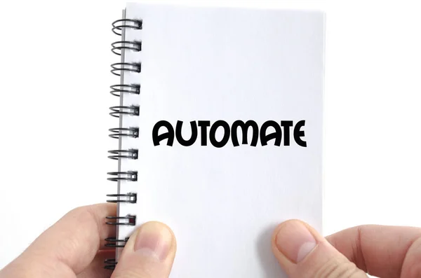 Automatiseren tekst concept — Stockfoto