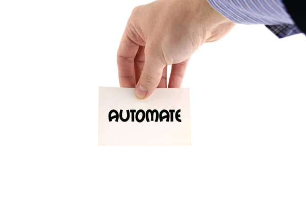 Automatiseren tekst concept — Stockfoto