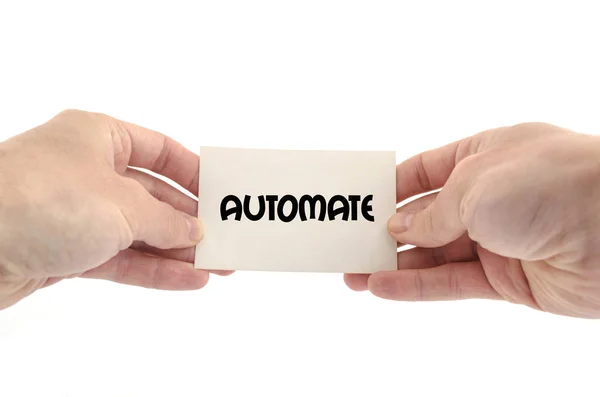 Automatize o conceito de texto — Fotografia de Stock