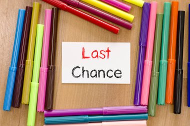 Keçeli kalem ve Not ve son şans metin kavramı