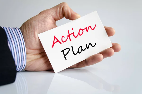 Actieplan tekst concept — Stockfoto