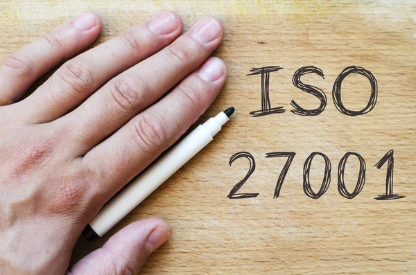 Έννοια κείμενο ISO 27001 — Φωτογραφία Αρχείου