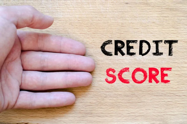 Credit Score Textkonzept — Stockfoto