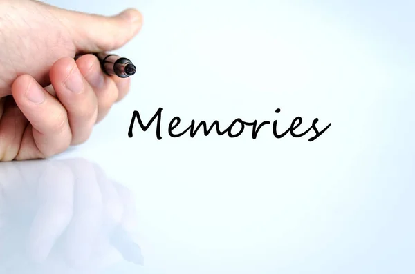 Emlékek szöveg fogalma — Stock Fotó