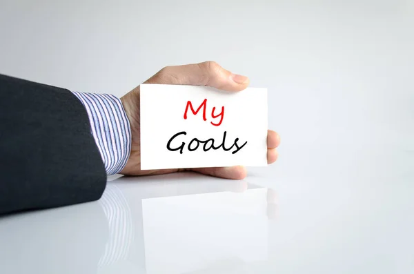 My goals text concept — Stock Photo, Image