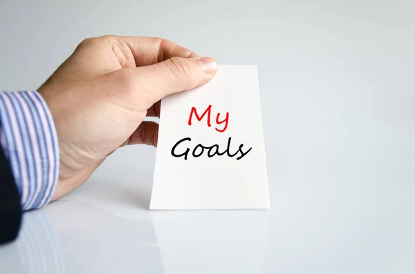 My goals text concept — Stock Photo, Image