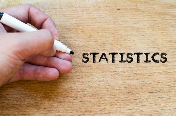 Statistiques texte concept — Photo