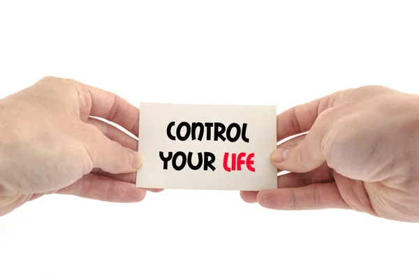 控制你的生活文本概念 — 图库照片
