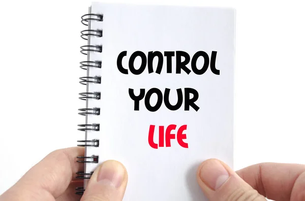 控制你的生活文本概念 — 图库照片