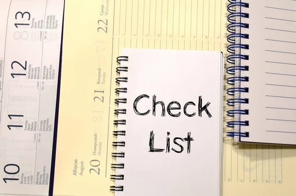 Check list concept on notebook — Stock Photo, Image