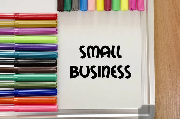 Conceito de texto para pequenas empresas — Fotografia de Stock