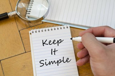Defter üzerinde basit bir kavram tutmak