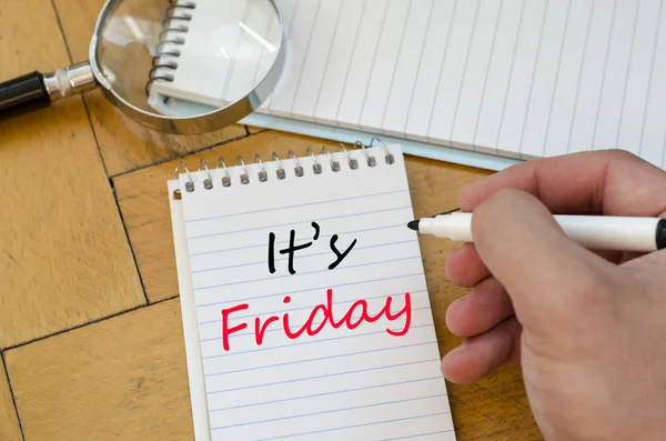 It's friday concept on notebook — Stock Photo, Image