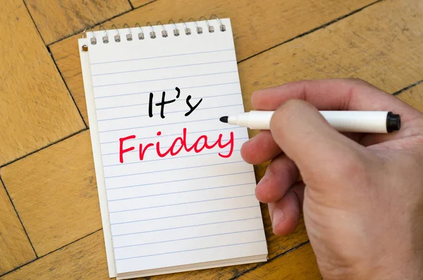 It's friday concept on notebook — Stock Photo, Image