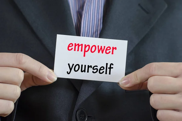 Empower yourself text concept — Stock Photo, Image