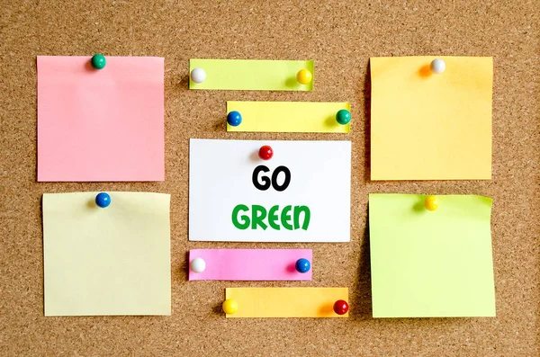 Go green text concept — Stock Photo, Image