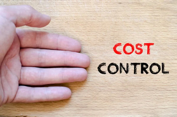 Concepto de texto de control de costes — Foto de Stock