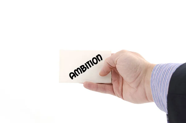 Ambition text koncept — Stockfoto