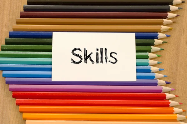 Skills Textkonzept — Stockfoto