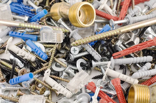 Nuts bolts and screws — Stock Photo, Image