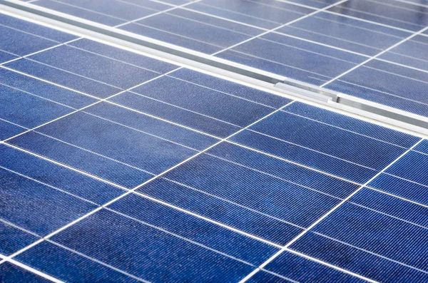 Solar panel and polycrystalline photovoltaic cells — Stock Photo, Image