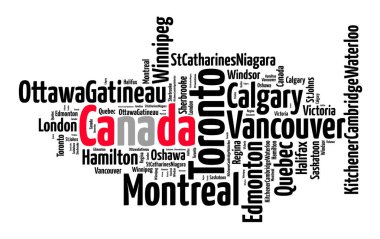 Largest census metropolitan areas in Canada clipart
