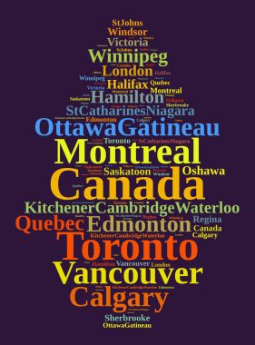 Largest census metropolitan areas in Canada clipart