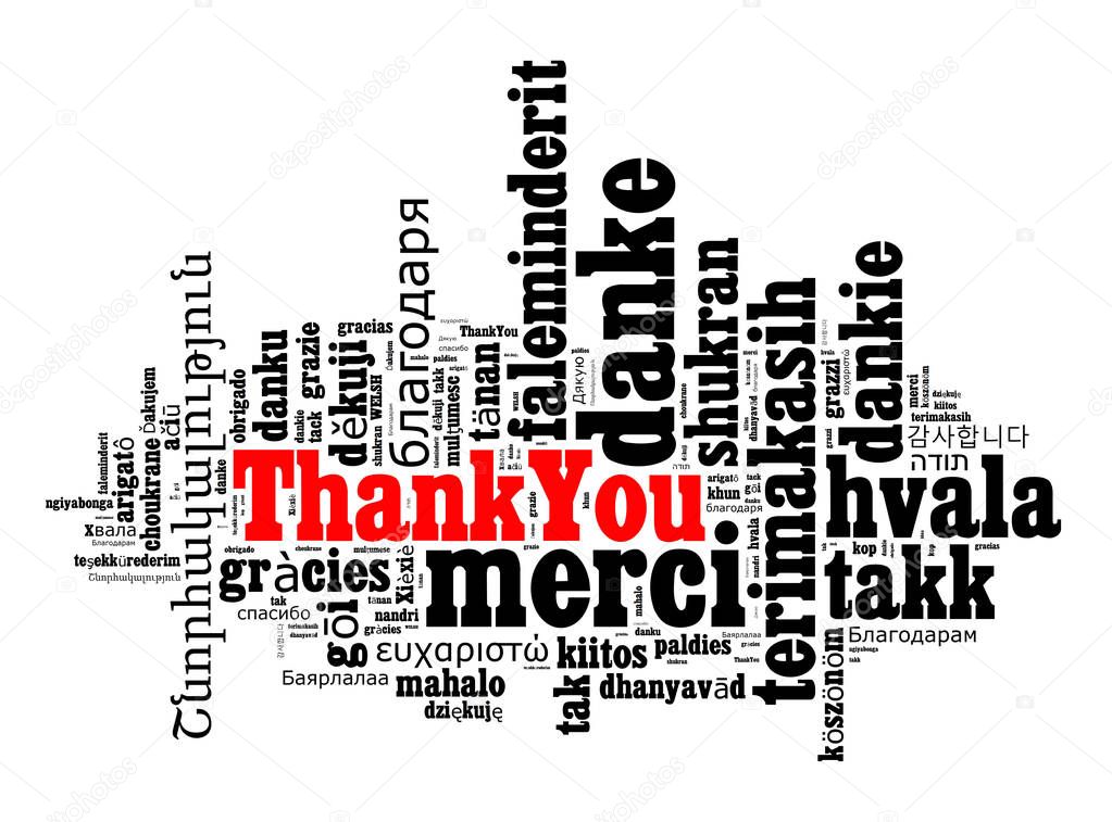 Thank you in different languages — Stock Photo © Petenceto #155709546