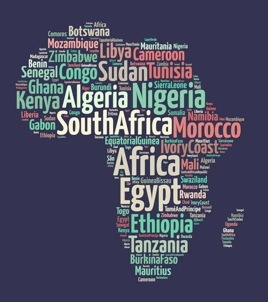 Nationen in Afrika — Stockfoto