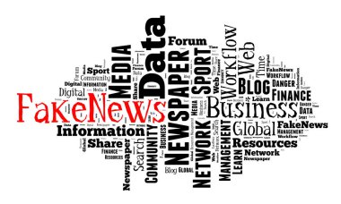Sahte haber wordcloud kavramı