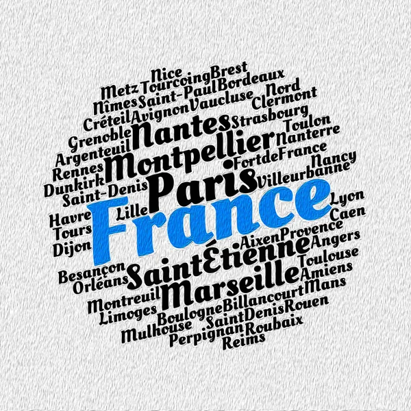 Localities in France — Stock Photo, Image