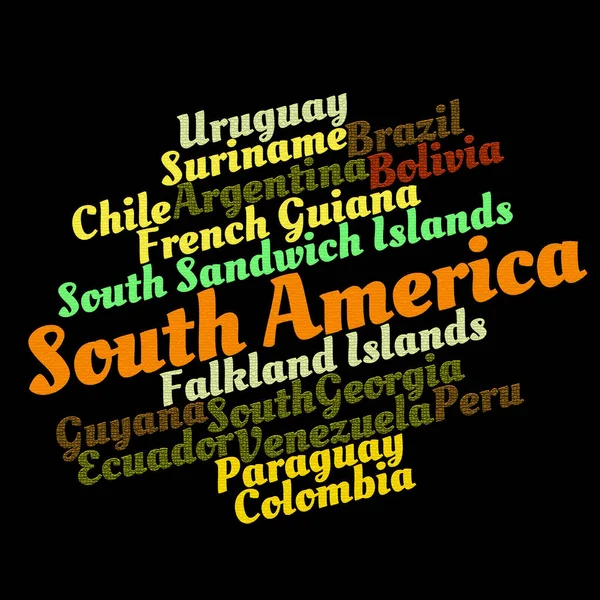 South American countries — Stock Photo, Image