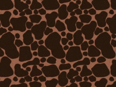 3 boyutlu illüstrasyon zürafa veya İnek kahverengi desenli kamuflaj deseni, kürk halısı hayvan derisi desenleri veya arka plan, koyu ve kahverengi çita teması, pürüzsüz görünün, moda kumaşından safari konsepti.