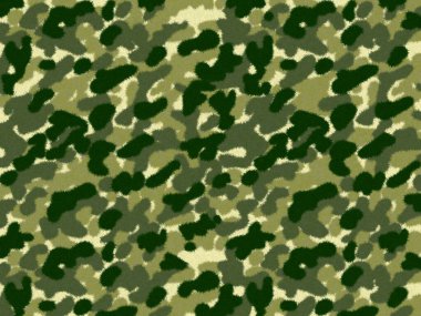 Koyu yeşil asker üniforması, kürk deseni, halı derisi arkaplan, koyu yeşil ve sarı tema rengi, Gaziler Günü konsepti, moda kıyafetleri tekstil konsepti. Photoshop fırçası kullanarak tasarla.