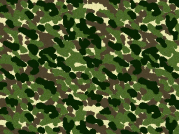 Schwarz Braun Grün Soldier Uniform Print Pelzstruktur Teppich Haut Hintergrund — Stockfoto
