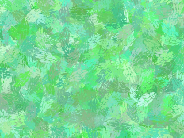 Green Jungle Theme Watercolor Paint Fabric Wool Fur Pattern Feather — Stock Photo, Image