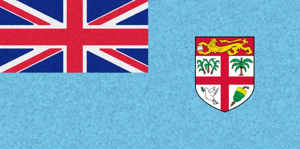 Fiji Bandiera Tappeto Strutturato Modello Pelliccia Piuma Utilizzare Come Sfondo — Foto Stock