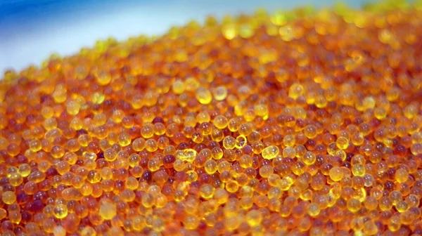 Het Kristal Van Oranje Silicagel Laboratorium Wanneer Verlopen Draai Kleur — Stockfoto