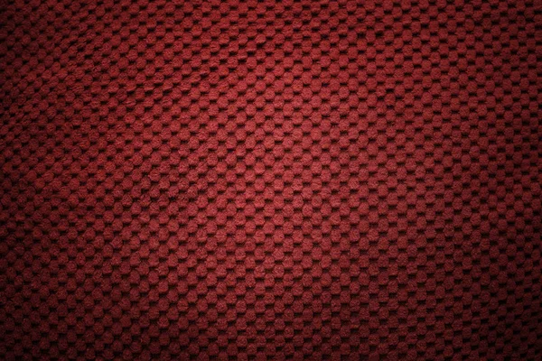 Textura vermelha de luxo com botão — Fotografia de Stock