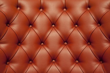 Lüks kırmızı deri doku ile düğme